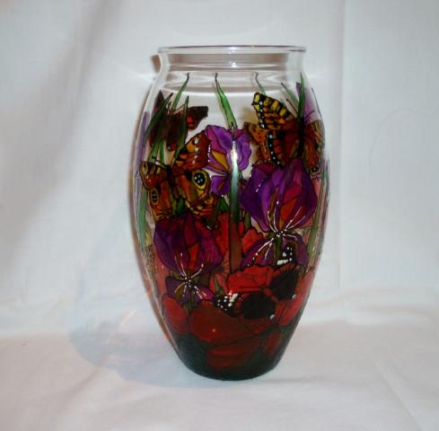 Hand_Painted_Glass-Iris_Poppy_Butterfly_Vase.JPG